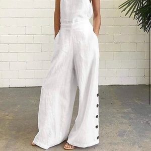 White boho romper. Sexy and cool. Brand new.